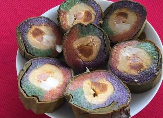 Bánh tét Trà Cuôn - Đặc sản Trà Vinh làm quà biếu tặng