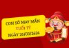 con số may mắn ngày 26/03/2026 tuổi Tý