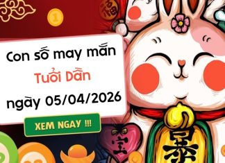 con số may mắn ngày 05/04/2026 tuổi Dần