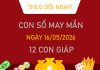 Con số may mắn hôm nay 16/5/2026 thứ 7 của 12 con giáp