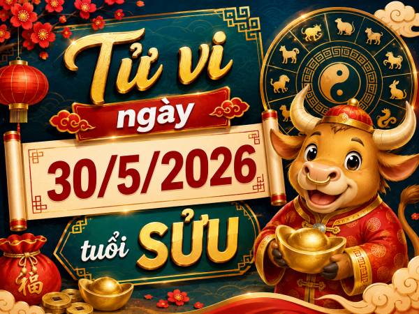 Tổng quan vận trình tử vi ngày 30/5/2026 tuổi Sửu